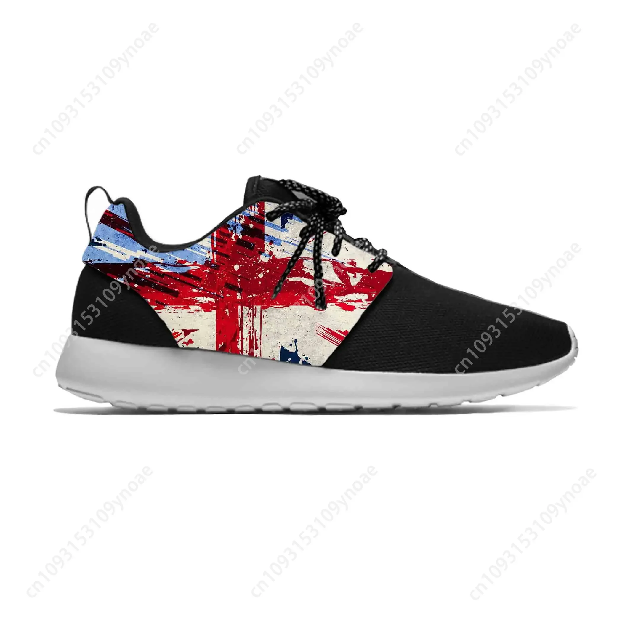 Britain British UK Flag Union Jack United Kingdom Sport Running Shoes Casual Breathable Lightweight 3D Print Men Women Sneakers