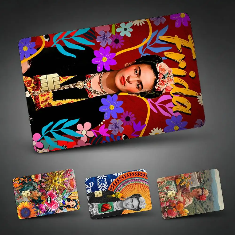 F-Frida K-Kahlo Art Decorative Waterproof Film Skin Cover Credit Card Stickers Debit Front Bank Bus Pass