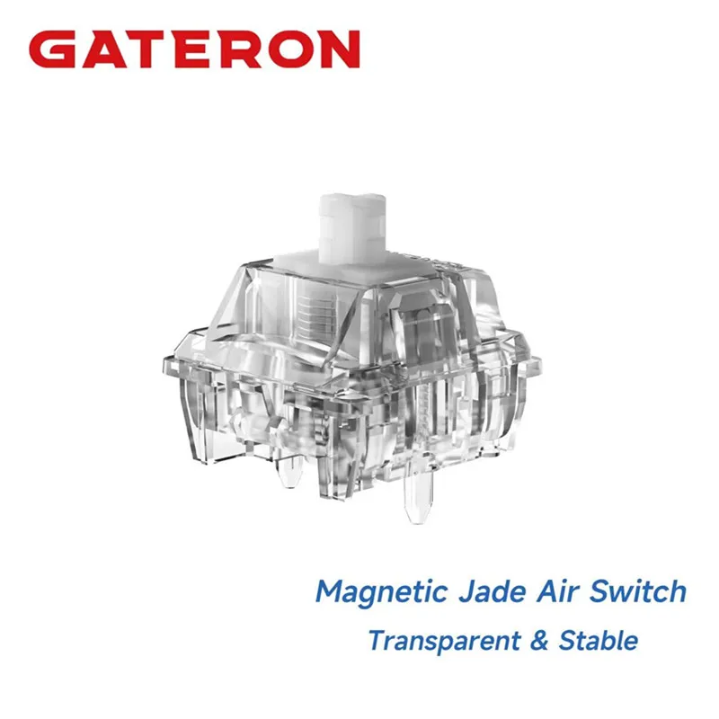

GATERON Magnetic Jade Air switch, Linear, Freely setting, RT, Dual-rail Hall Sensor HE Effect Magnetic Keyboard Gaming Office