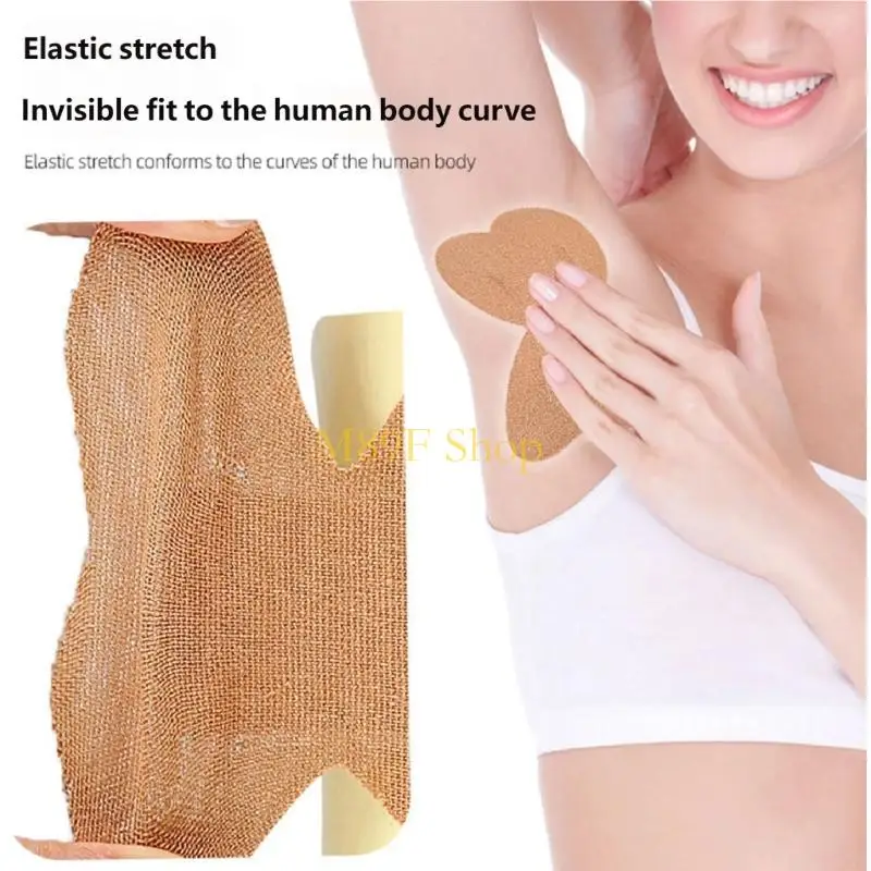 M89F 10Pieces Breathable Armpit Sweat Pads Medicals Hypoallergenics For Sensitives Skin And Professional Meetings