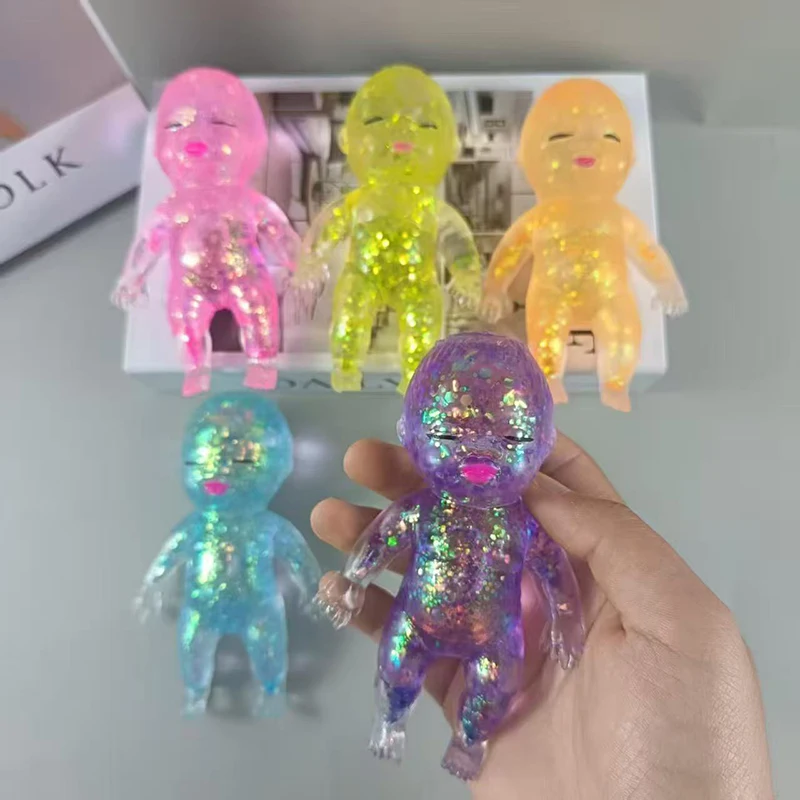 Squishy Maltose-Zucker-Baby-Quetschspielzeug, Kawaii Baby, dehnbares, langsam aufsteigendes Fidget-Spielzeug für Erwachsene, Stress- und Angstlinderung, Geschenke