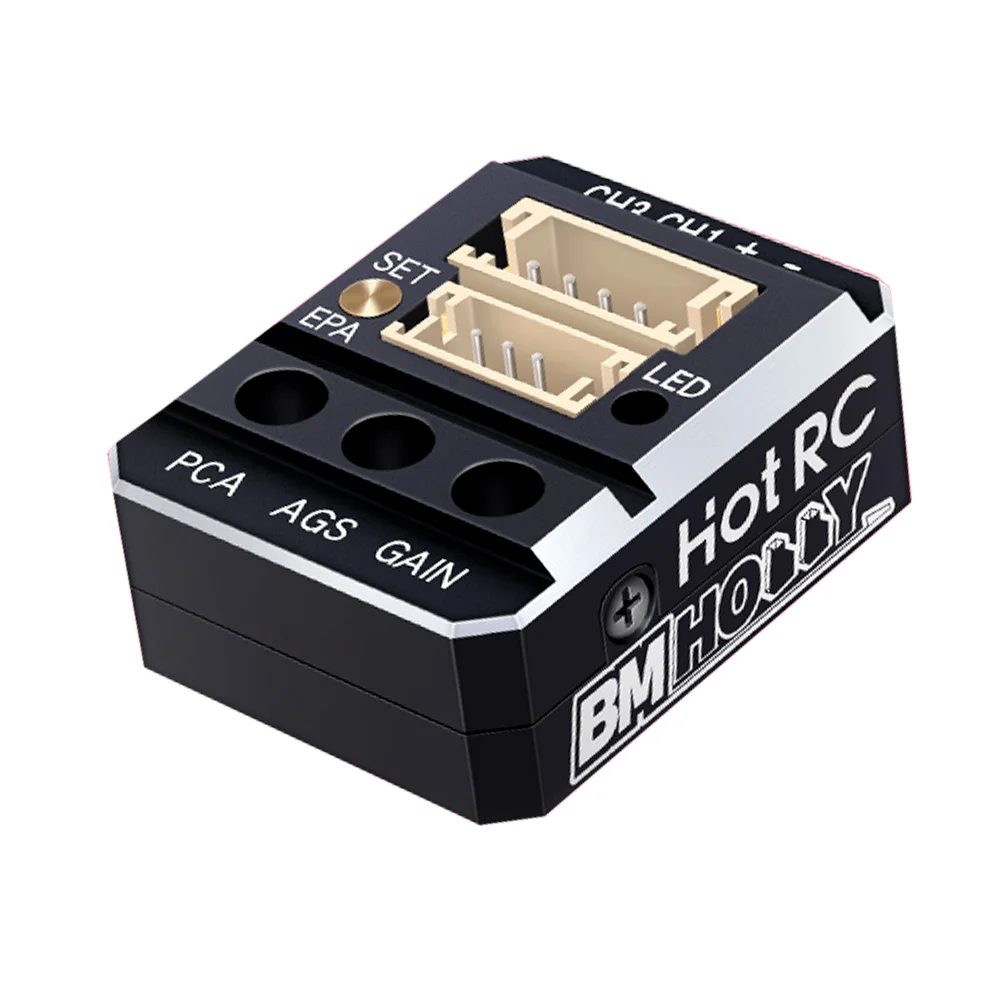 HotRC F11 F12 Gyroscope Automatic Stability Control 3.5V-9V For RC Car Rally Car Level  Drift Car Boat For Any Brands Receivers