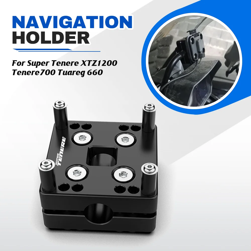 For YAMAHA Super Tenere XTZ1200 700 Tuareg 660 12MM 14MM 16MM Motorcycle Universal Phone GPS Navigation Holder Mount Bracket