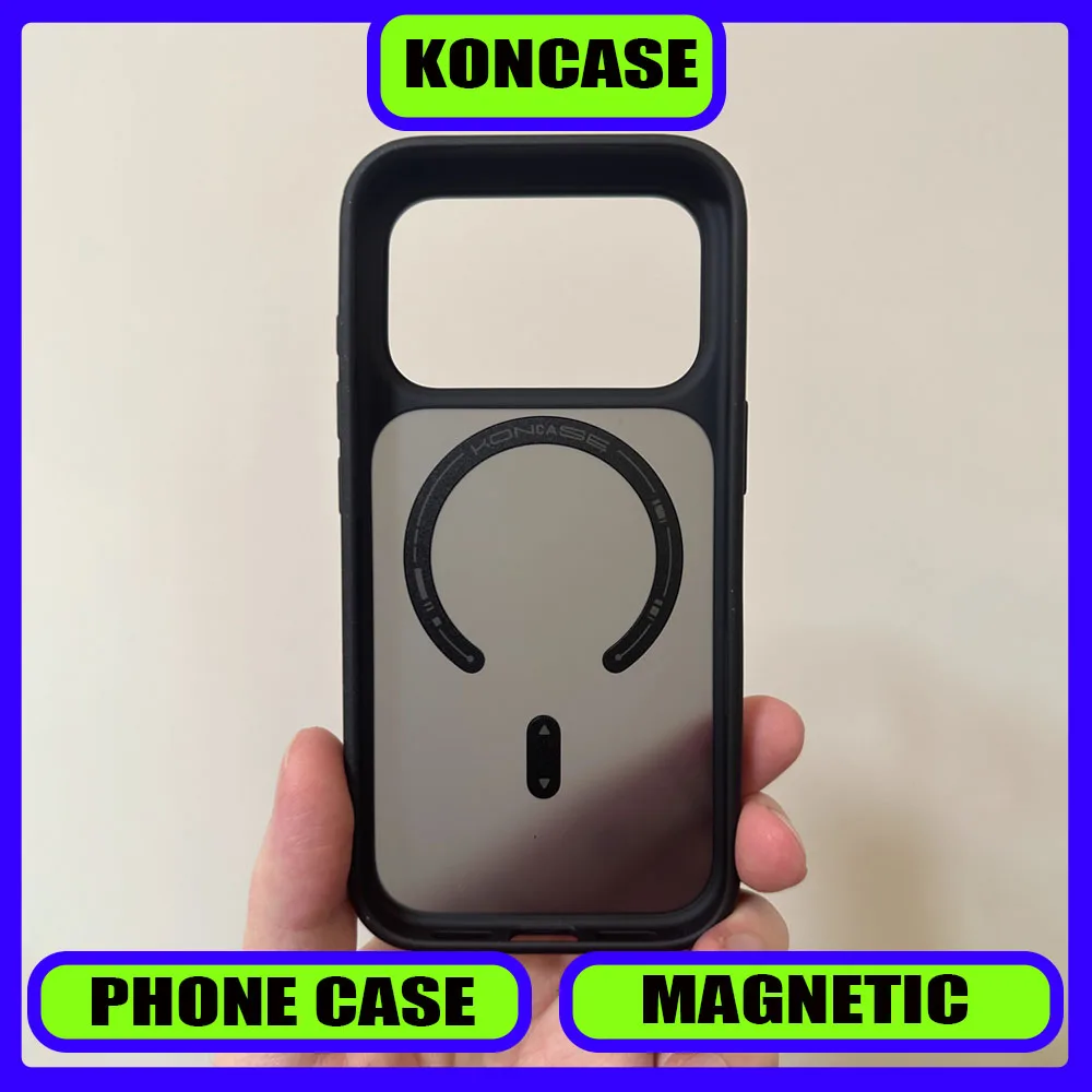 

Защитный чехол для телефона KONCASE, независимая кнопка для фото, новый ПК, ТПУ, устойчивый к падениям магнитный чехол для телефона для IPhone 17, Promax Air
