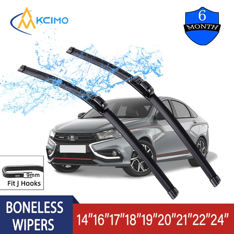 1Pc Car Wiper Blades Universal U-type Soft Rubber Boneless Wiper HD Reduce Noise Automotive Wiper 14\