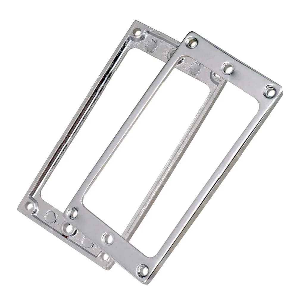 2pcs Metal Electric Guitar Humbucker Pickup Surround Frame Mounting ring 2mmx2mm Silver Black Gold Alloy Steel 2mm deep