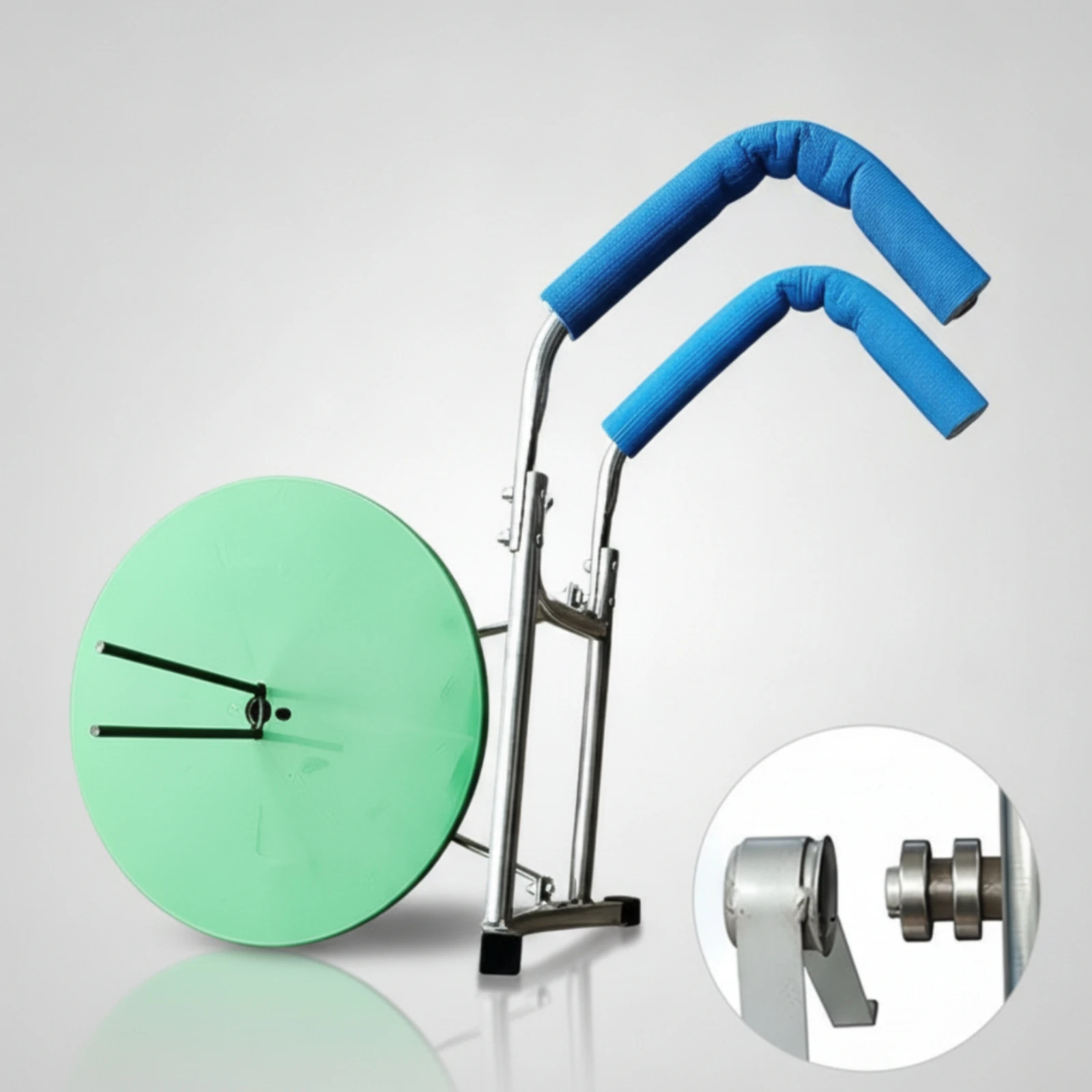 Shoulder Hose Reel Foam-Padded Hose Reel with Shoulder Handles Metal Portable for Farmers, Farm Irrigation, Garden Watering
