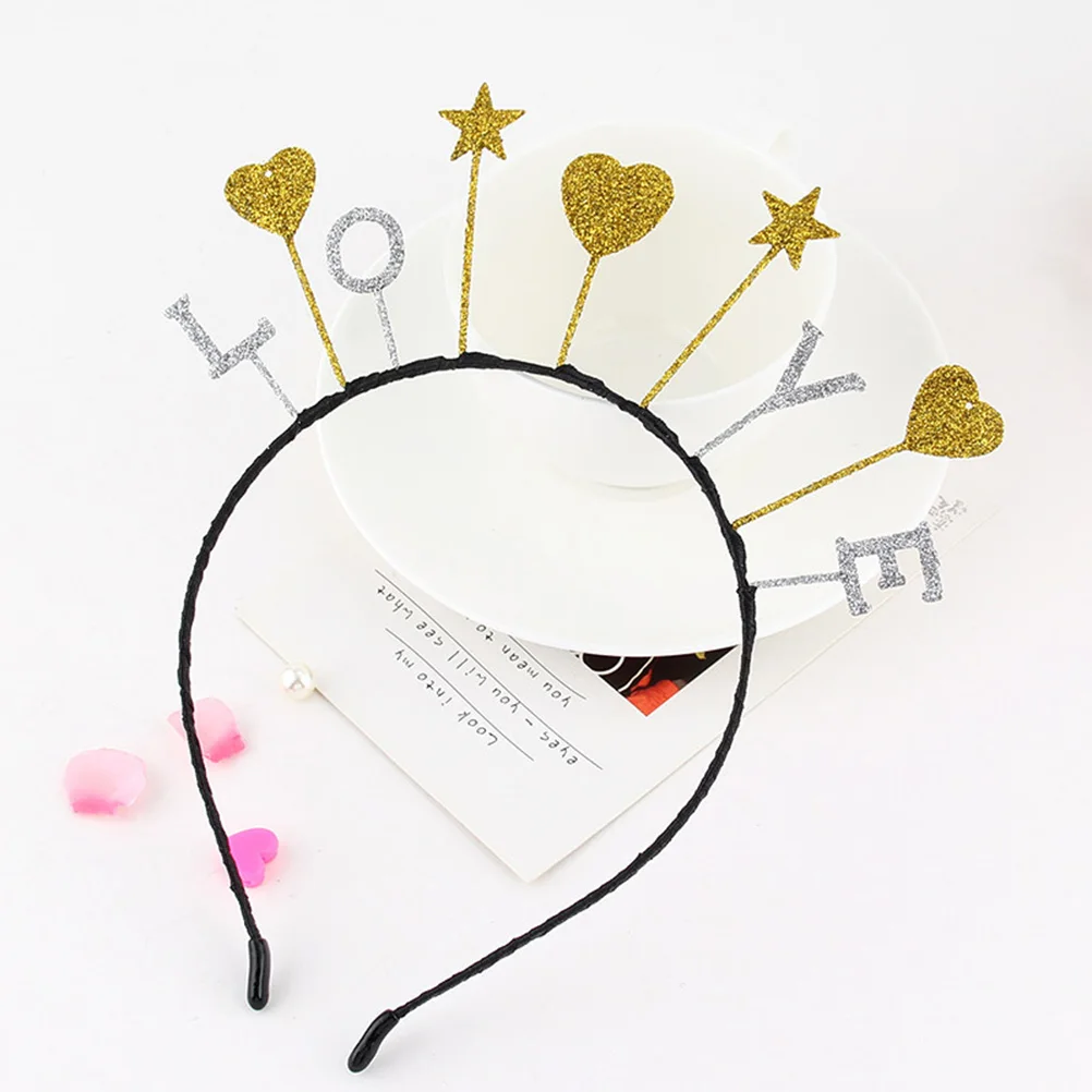 

3Pcs Glitter Star Headband Alloy Shiny Comfortable Creative Hair Accessories for Kids Women Birthday Christmas Party