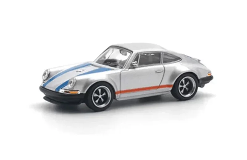 

Xcartoys x POP RACE 1:64 SINGER SILVER/BLUE Alloy Vehicle Car Model