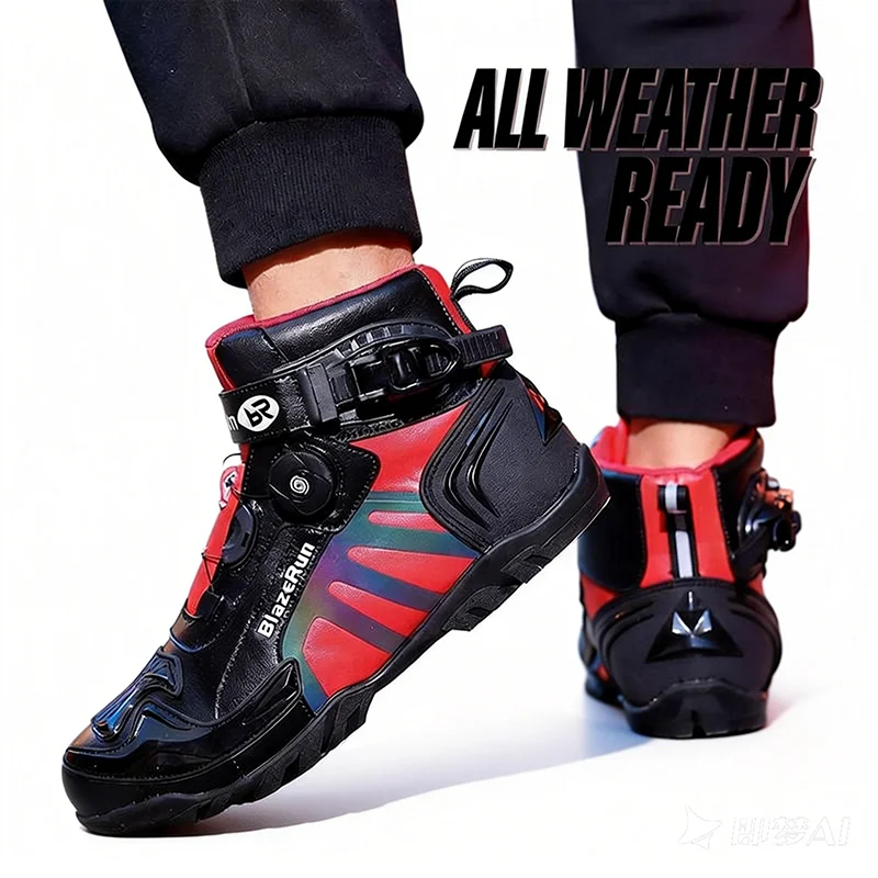 

Мотоботы мужские для мотокросса, внедорожные гоночные ботинки с защитой от падений