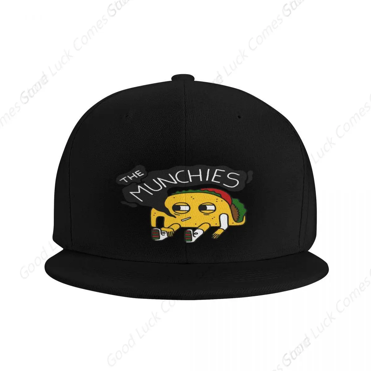 The Munchies Hat Solid Hip Hop Cap For Men Snapback Hat Women's Baseball Caps Adjustable Flat Brim Bill Plain