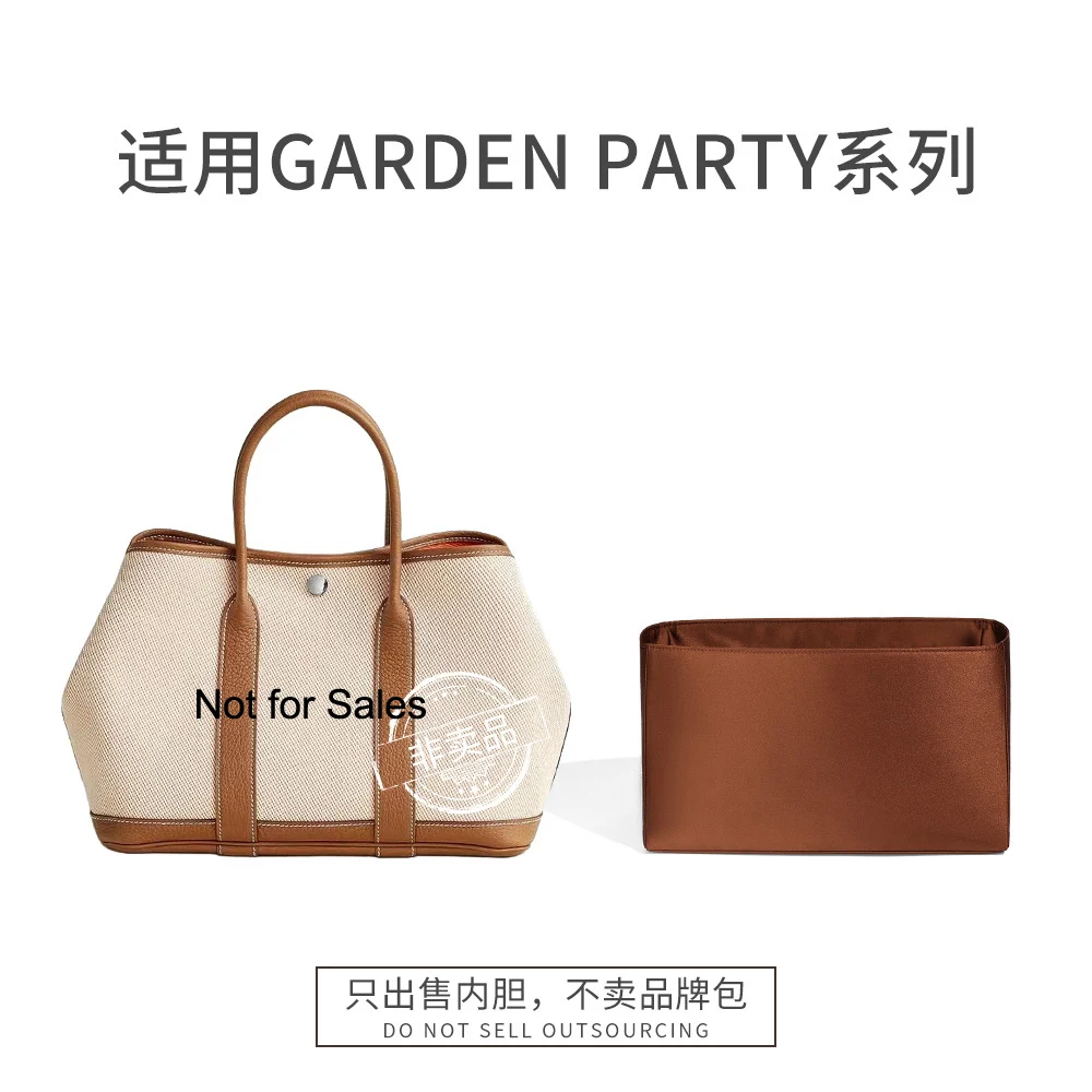 High Quality Bag Organizer for Hermes Garden Party  Acetate Satin Inner Storage Bag Support, Soft Material,No Damage to your bag