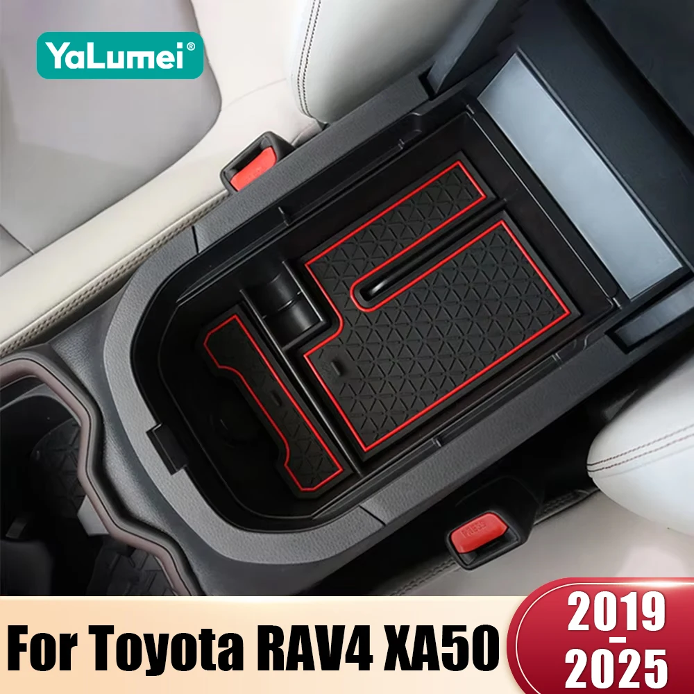 Für Toyota RAV4 XA50 2019 2020 2021 2022 2023 2024 2025 Hybrid ABS Auto Mittelarmlehne Aufbewahrungsbox Organizer Ablage Zubehör