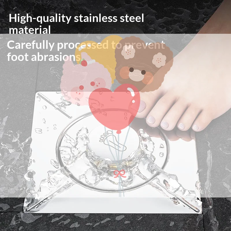 Stainless Steel Floor Drain Odor-proof Sealing Cover For Bathroom Press-and-step-type Spring Core Multi-functional Pedal