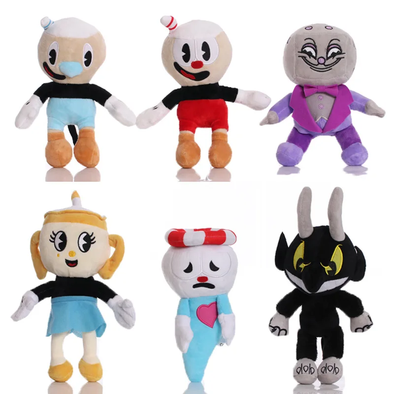 Anime Game Mugman Soft Perucci plush doll toy cartoon character Cuphead plush children's birthday gift