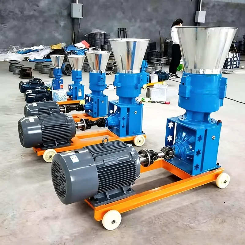 Three Rollers Feed Pelletizer Feed Pellet Machine with Stable Running Long Service Life for Chicken Fish Animal Livestock