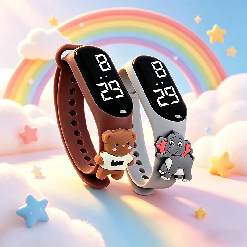 New Cartoon Doll Kids LED Bracelet Watch, Touch Electronic Watch, Wholesale Student Gifts