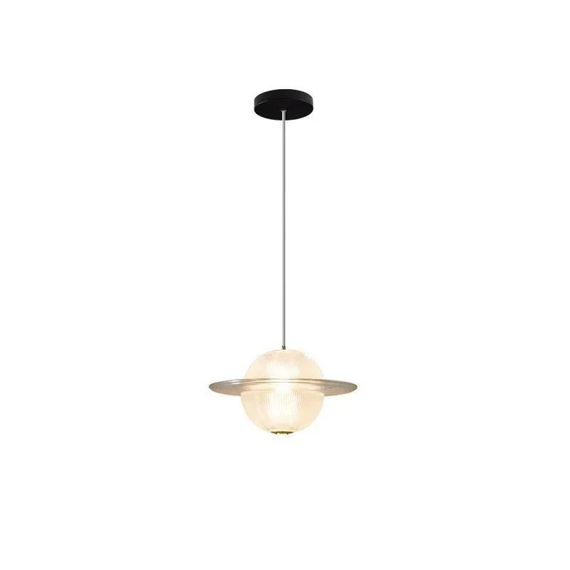 Nordic Modern Creative Planet Glass Pendant Lamp Extravagant Personality Chandelier for Bedroom Bedside Living Room Decor Light