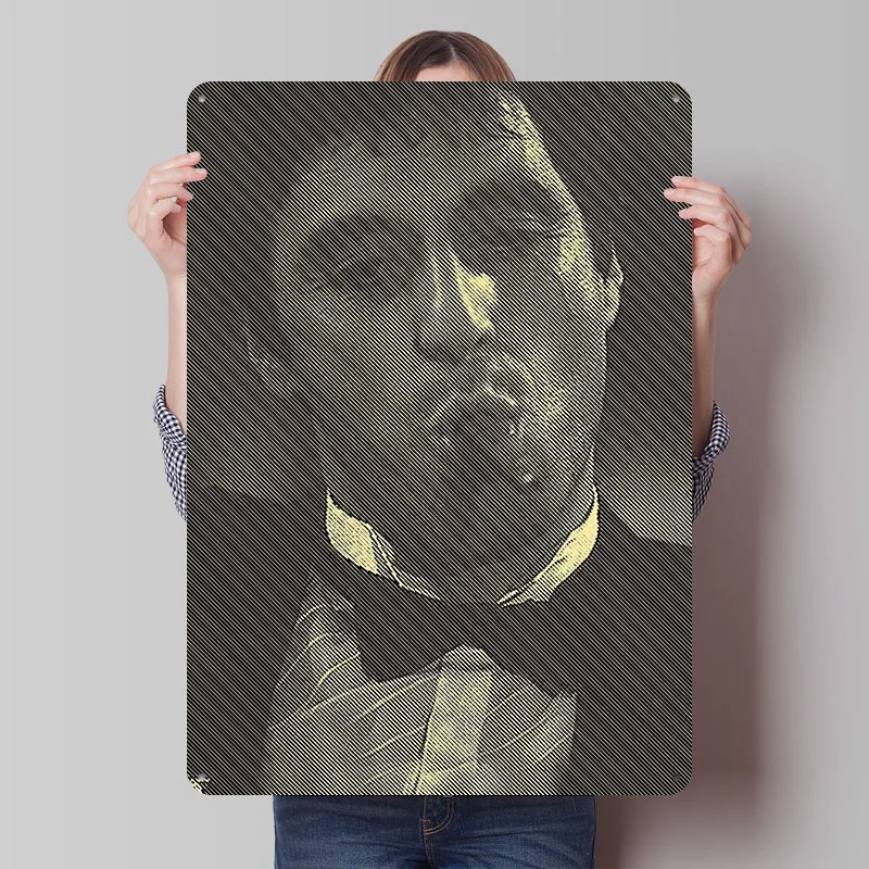 Al Pacino Portrait Tinplate Posters Customizable Wall Art Retro Vintage Metal Signs for Home Room Setup Decorations Wand Deko