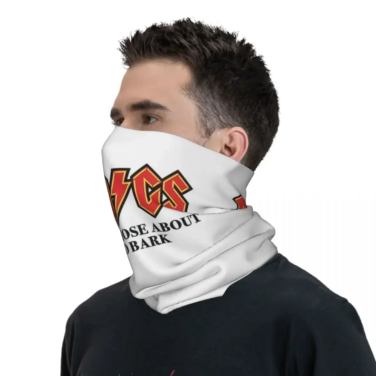 AC DC Heavy Metal Bandana Neck Gaiter Printed Mask Scarf Wielofunkcyjny szalik rowerowy Wędkarstwo dla mężczyzn Kobiety Dorośli Oddychający