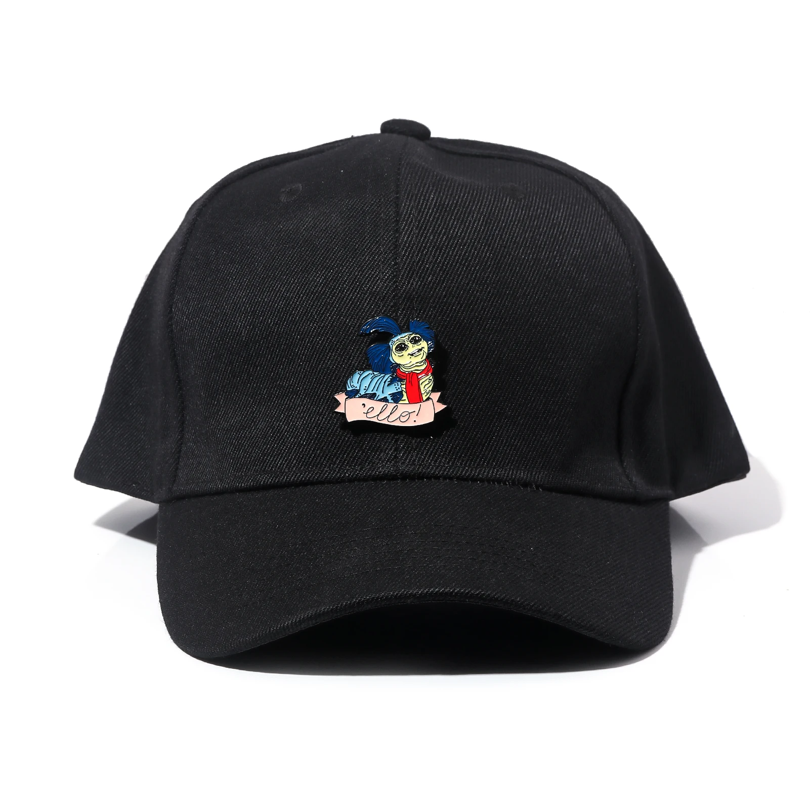 الأزرق دودة متاهة ايلو المينا دبابيس بروش الكرتون شارة معدنية دبابيس الملابس على ظهره التلبيب قبعة الملحقات #5