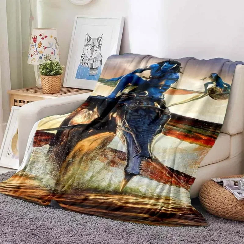 Cartoon Movie Printed Blanket Avatar Blanket Flannel Blanket Warm Bed Birthday Gift Picnic Movie Bedroom Lunch Break