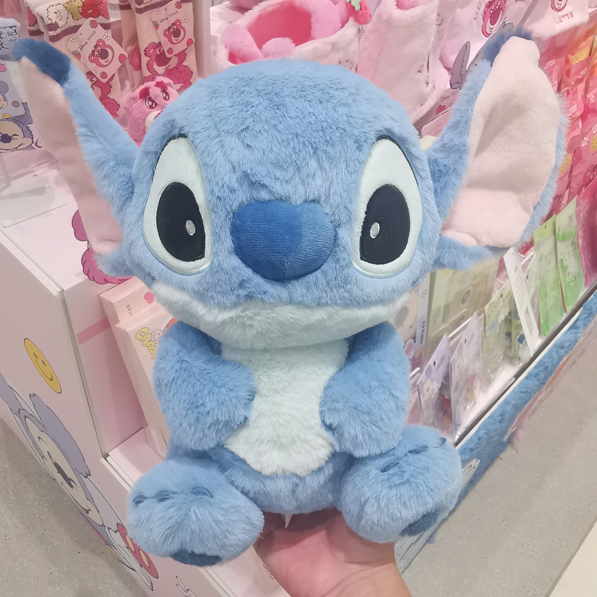 Miniso Stitch Basic Średnie siedząca pluszowa lalka Nowa lalka 28 cm Zabawki Prezenty