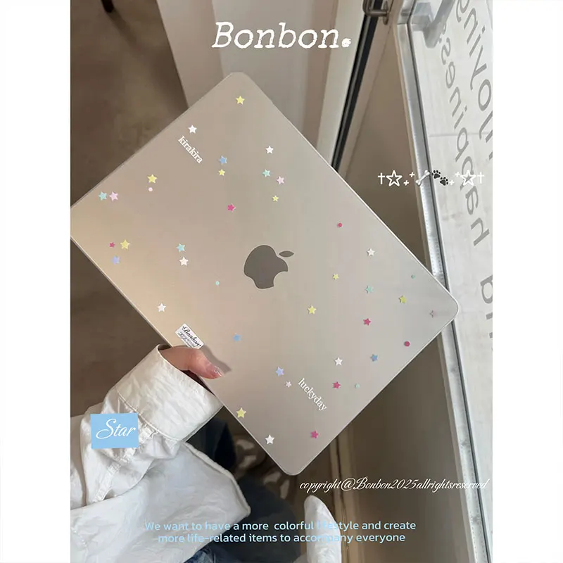 Ins Crystal Clear Laptop Case For Macbook Neo Air 13 15 Pro 13 14 16 M1 M2 M3 M4 M5 Chip Hard Cover For Mac Book Protective Case