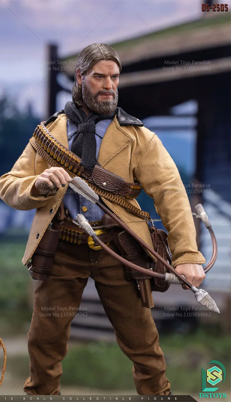 DSTOYS DS-2505/06 1/12 コレクタブルトイ ウエストカウボーイ ダブルヘッドカービング アーサー メンソルジャー 6インチ アクションフィギュア モデル ギフト