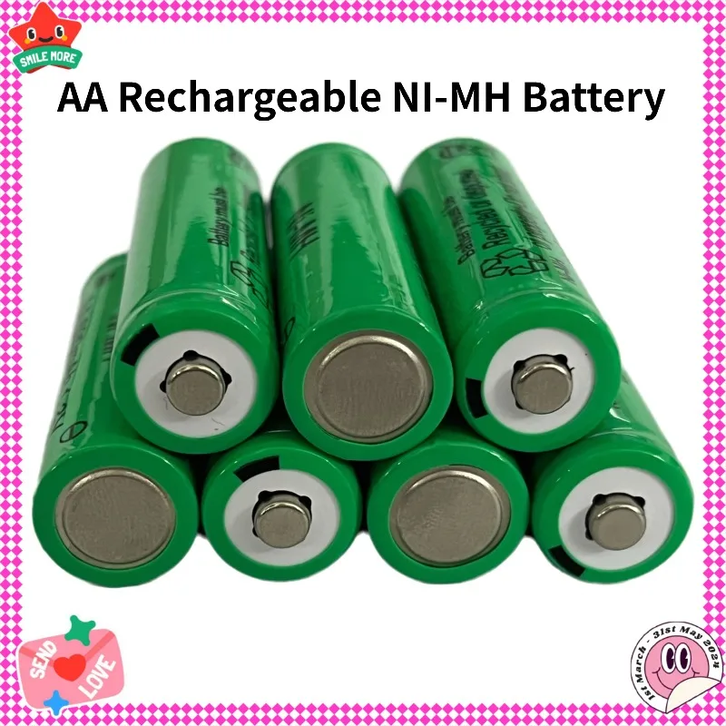 2025 New NI-MH 1.2V AA Rechargeable Battery 600mAh Battery Suitable for Remote Controls, Clocks, Mice, Computers, Children's Toy
