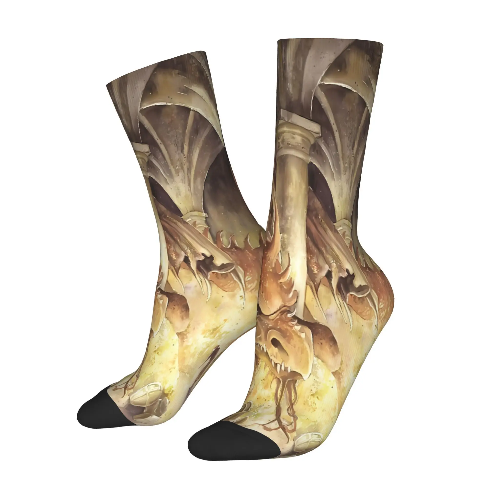 

Bilbo And Smaug The Dragon Sock Printed Man Polyester