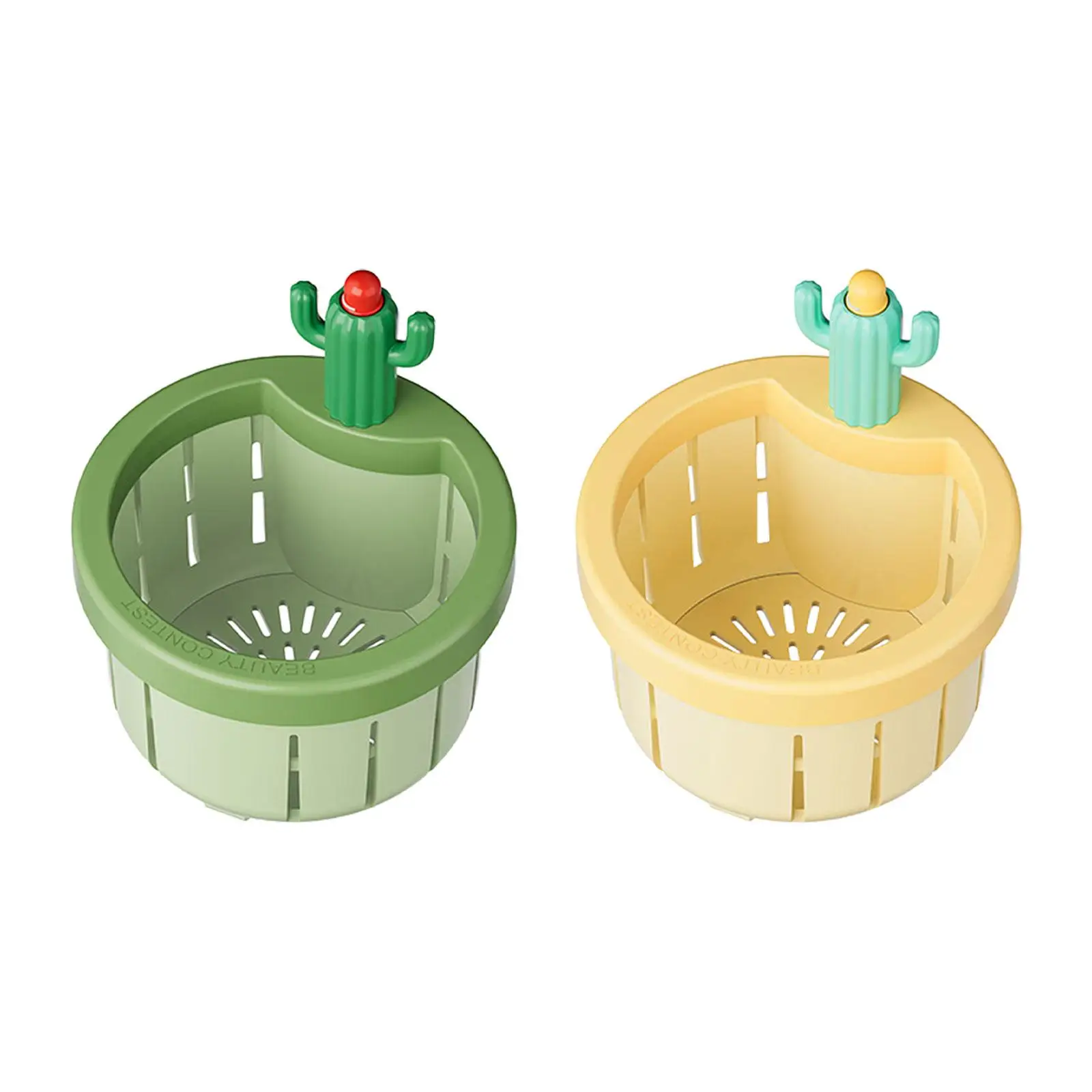 Kitchen Sink Strainer Cartoon Cactus Sink Plug Replacement Sturdy Easy Clean