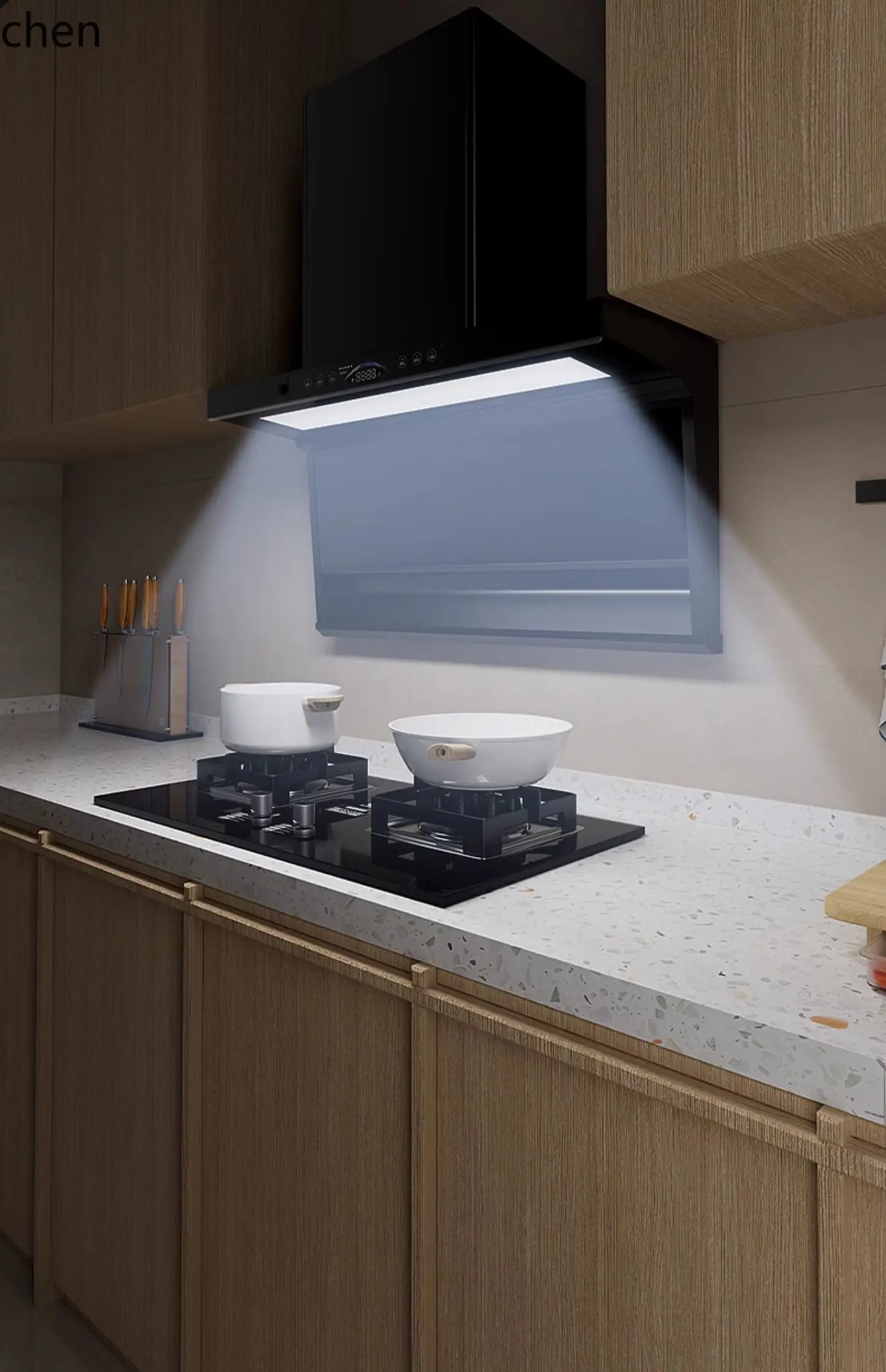 HXL range hood top side double suction frequency conversion 7 character range hood