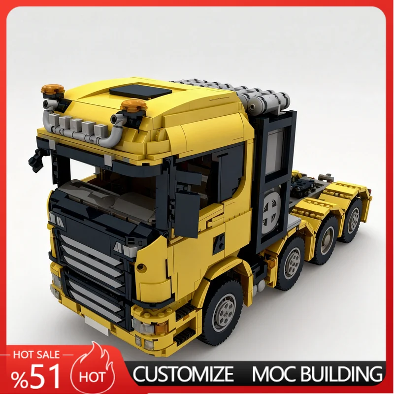3937 PCS Custom RC 10X4 6 SLT Heavy Duty Truck Model Technical Building Blocks Assembly Educational Toy Birthday Special Gifts