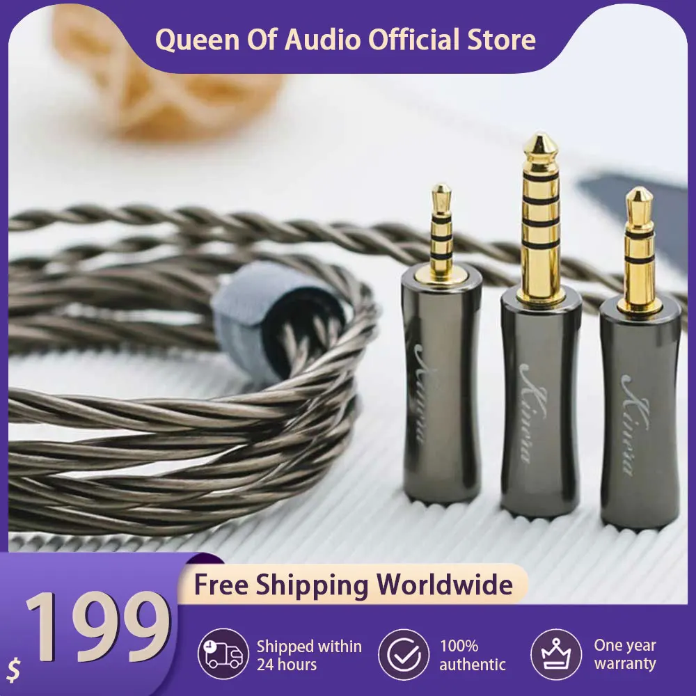 Kinera Dromi Headphone Upgrade Cable 6N OCC 4 Core Silver Plated Wired Earphone 0.78 2pin/MMCX Plug IEM Accessories Headset