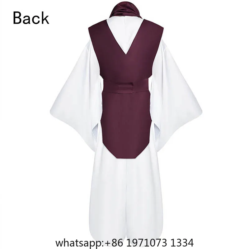 Anime Choso Cosplay Costume with Vest Neck Gaiter Belt White Elastic Pants Halloween Choso Kimono Outfits for Comic Con