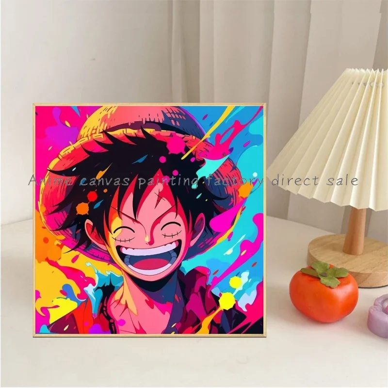 High Quality Anime One Piece Canvas Painting Anime Character Luffy Bedroom Wall Art Decoration Poster High Definition Picture