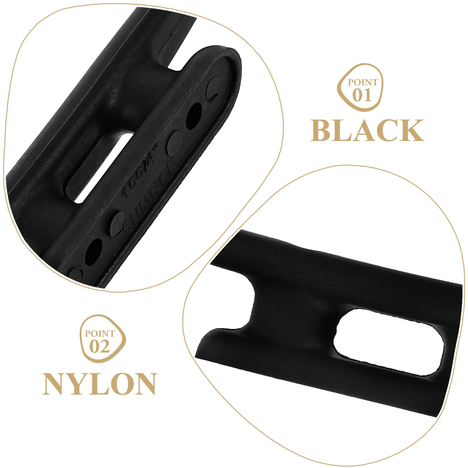 

2Pcs Yacht Nylon Cleats Rope Tie Durable for Boat Dock Kayak Canoe Mooring Nylon Cleats Canoe Cleat