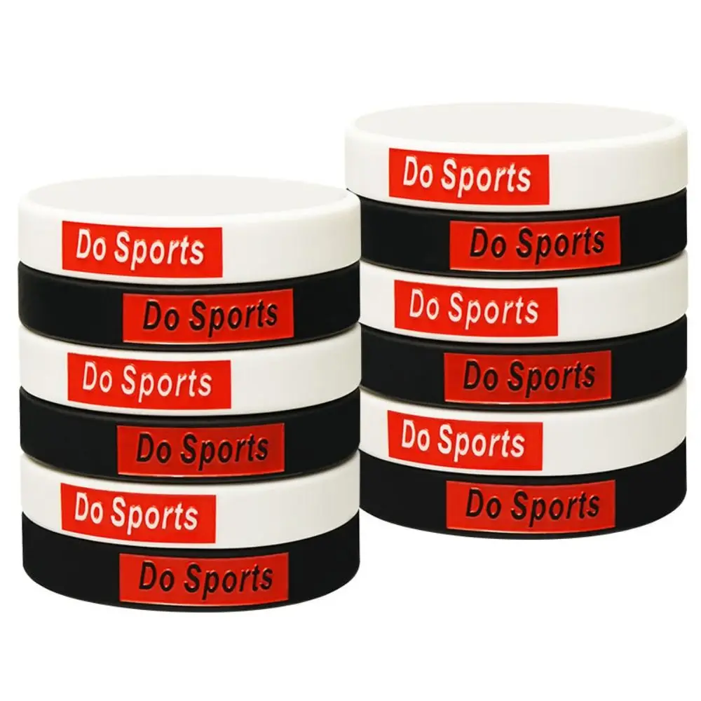 Hand Bands Do Sports Silicone Wristbands Printed Engraved Fashion Style Wrist Bands Lettering Jerwerly Sports Design Bracelets