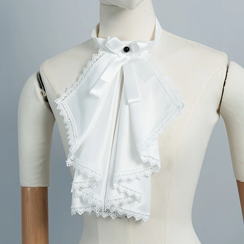 Kép 5: Multi-layer bowtie Lecsavarható Bűvészkellék Csőbilincs Feldörgöl Ing dekor neckwear Lolita cosplay Első lépés accessor