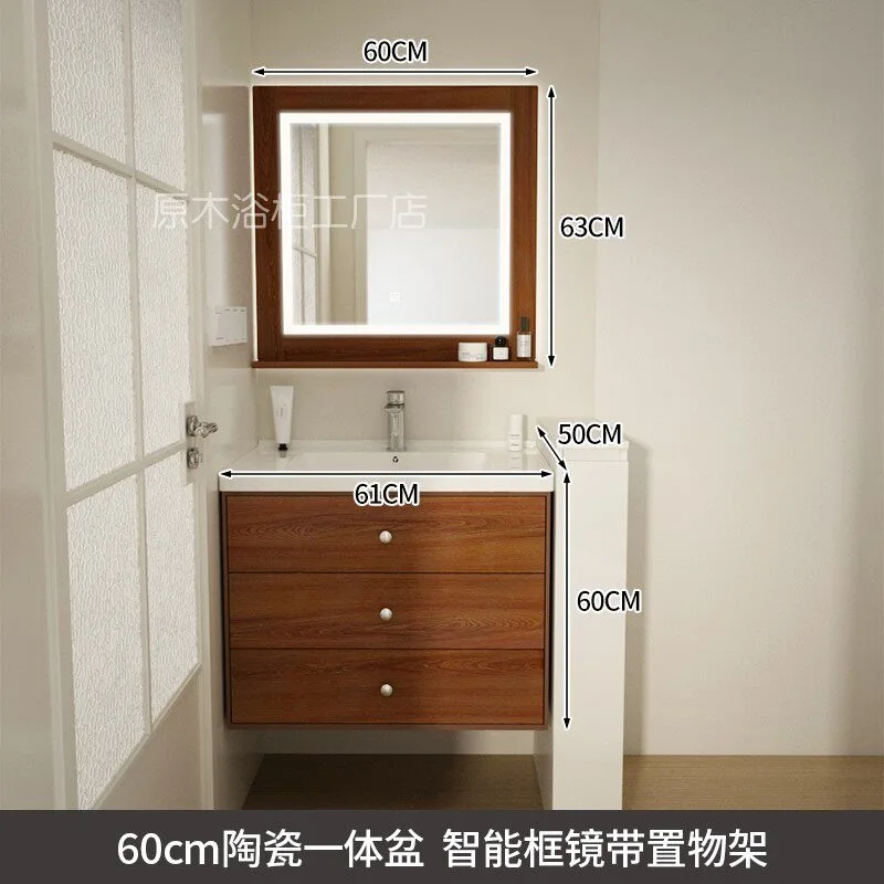 Medieval style bathroom cabinet combination bathroom washstand ceramic integrated retro washbasin wash basin French sanitary war