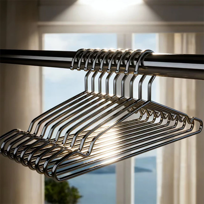 Image of 10-20 teile/satz 3mm Edelstahl Kleiderbügel Clip Modell Kleiderbügel Trocknen Socken Artefakt Socken Rack Haushalts Kleiderbügel verdicken Durch