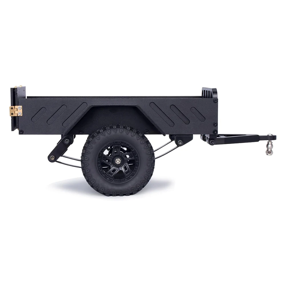 RC 60g Aluminum CNC 1/18 1/24 RC Trailer for 1/18 1/24 RC Crawlers Axial SCX24, AX24, FCX24, TRX4M, Defender, Bronco, K10, F150