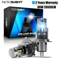 NOVSIGHT H7 LED Lamp 90W 20000LM Car Headlight Bulbs 6500K H4 H11 H8 H9 9005 HB3 H1 Canbus Mini Size 6500K 12V Headlamp