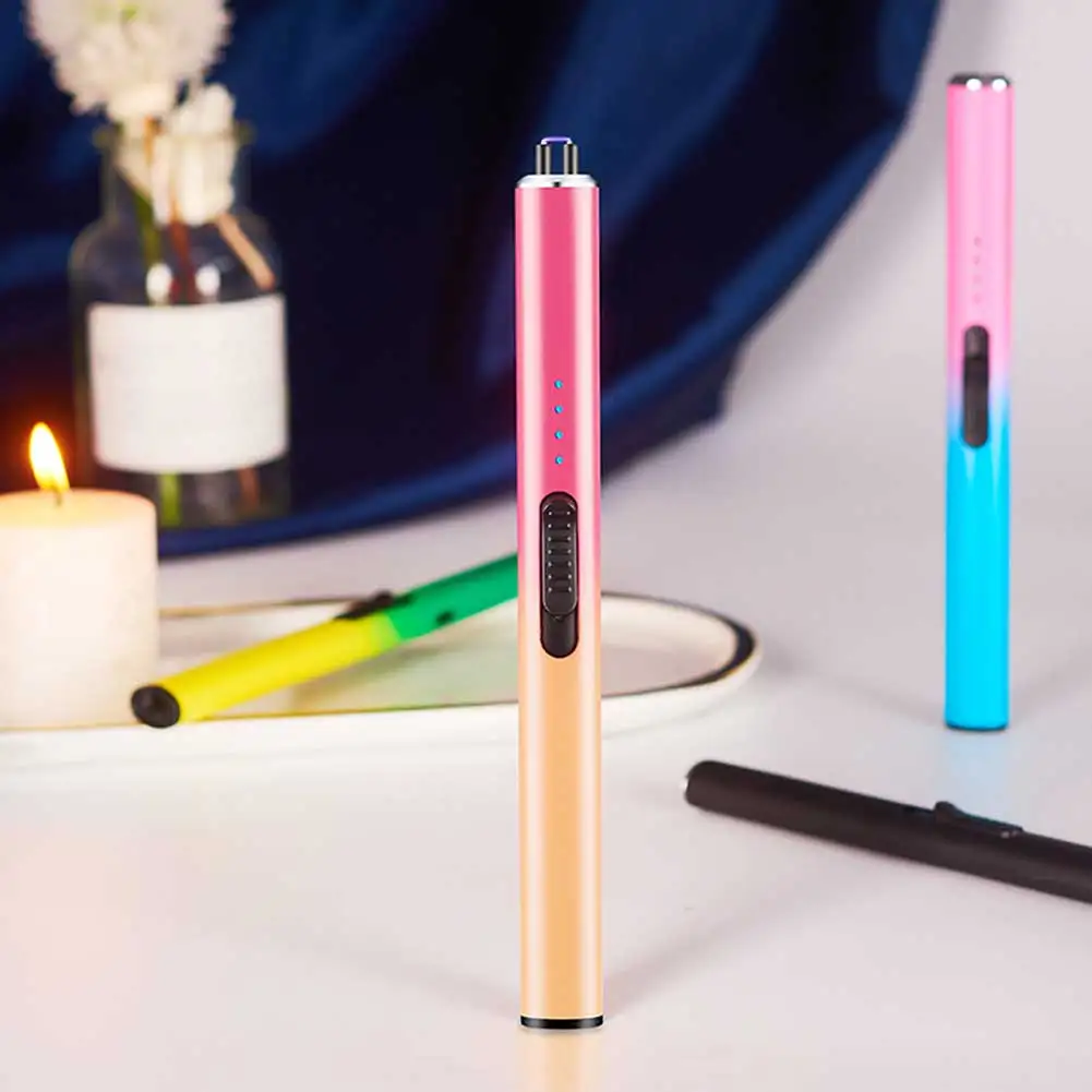 ولاعة شمعة كهربائية قابلة لإعادة الشحن ولاعة بلازما عديمة اللهب أداة إشعال محمولة مقاومة للرياح #5