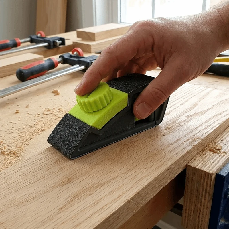 3d Print Quick Lock Sandpaper Holder Adjustable Tension Hand Sanding Clamp Handheld Polishing Tool Wood Model Sanding Accessory