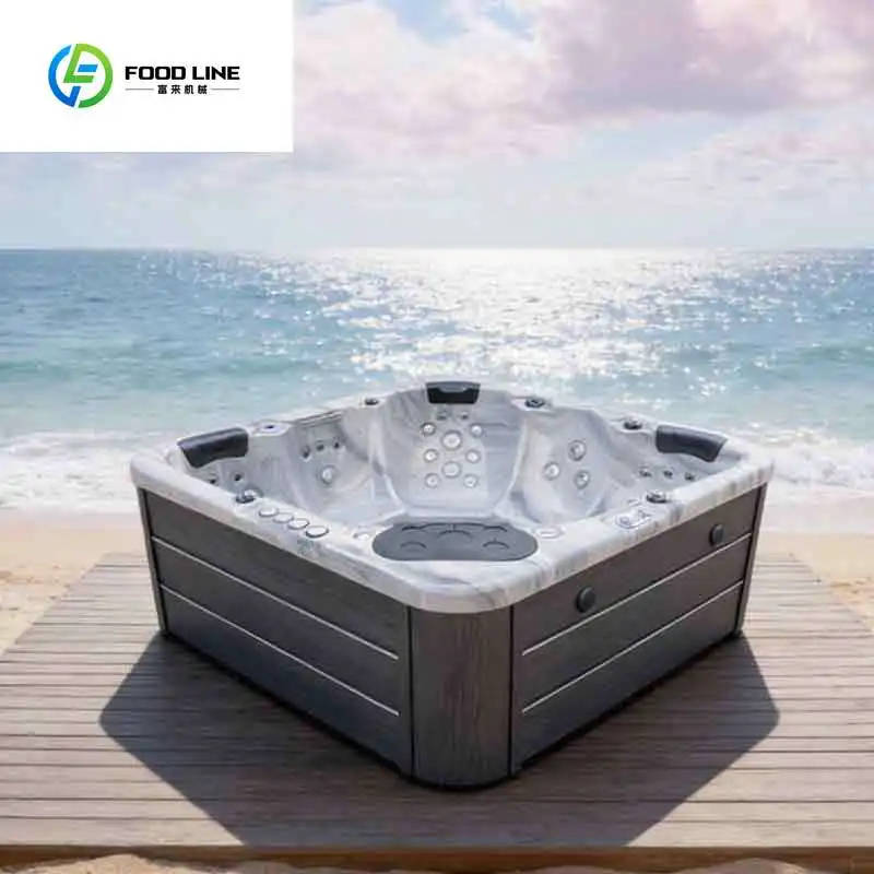 Wholesale Price Popular 5 Person Hot Tub Spa Hydrotherapy Spa Tub Whirlpool Outside Spa Hot Tub with Wifi