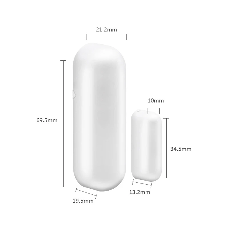 Wireless Mini Window Door Magnetic Switch Door Window Open/Close Sensor 433MHz/868MHz for Focus Alarm System Home Security