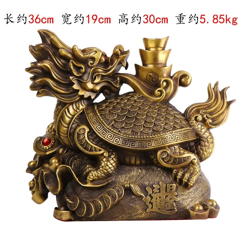 gold ornaments wealth and prosperity, decorative pieces for treasure bowls, turtle, copper dragon t