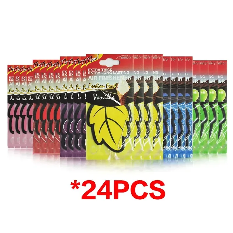 1/6/12/18/24/30PCS Car Air Freshener Smell Car Perfume For Car Interior Accessories Air Freshener Customization